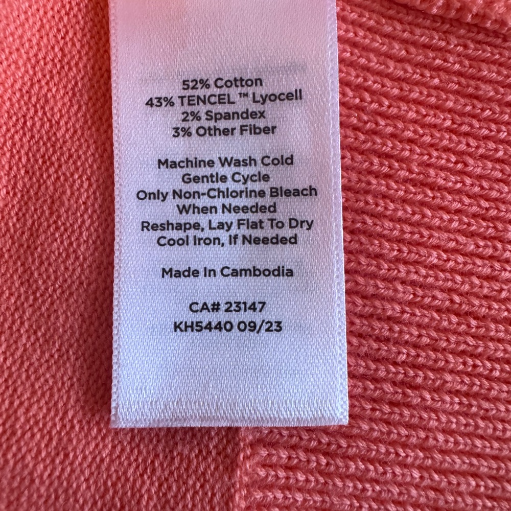 Talbots Coral Women's Sleeveless Tank & Cardigan - Picture 12 of 13